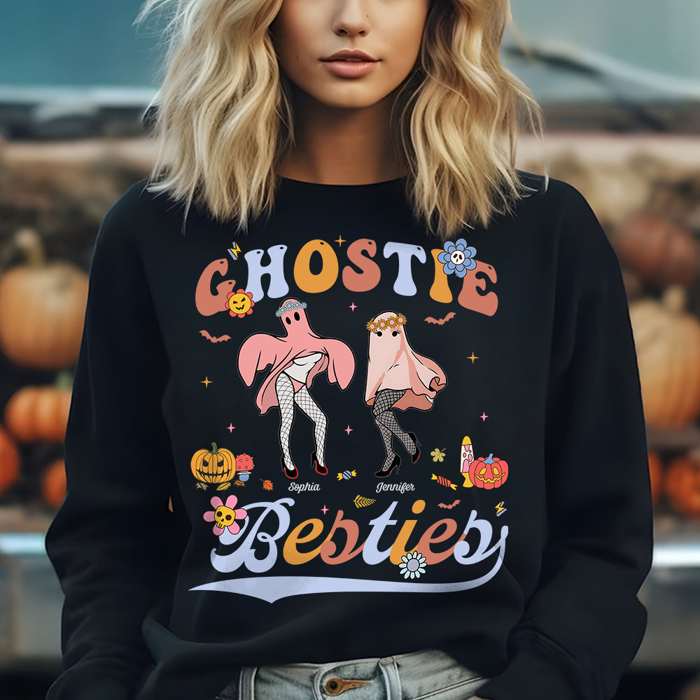 Ghostie Besties Personalized Horror Shirt, Gift For Friend - Shirts - GoDuckee