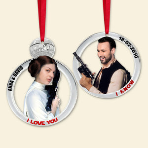 Set Of 2 Personalized 04QHTN061123 Ornaments For Couple, Christmas Gift For Couple - Ornament - GoDuckee