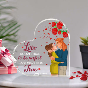 Romantic Couple, Personalized Acrylic Plaque, Couple Gifts, Gifts For Him, Gifts For Her, Valentine's Day Gifts, 05kahn301123da - Decorative Plaques - GoDuckee