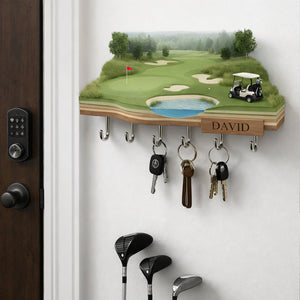 Golf Wood Key Hanger - Personalized Gifts For Golfers 01kilu201225 - Key Hanger - GoDuckee