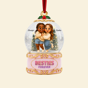 Holiday Besties Christmas Ornament - Custom Photo Gifts For Besties 01pgqn110925 - Ornament - GoDuckee