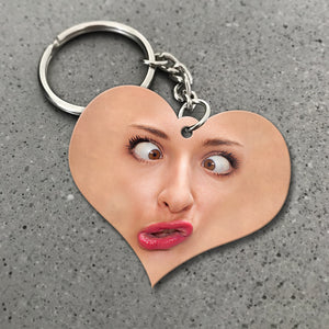 Reaction Face, Personalized Keychain, Gifts For Family, Friends - Keychains - GoDuckee