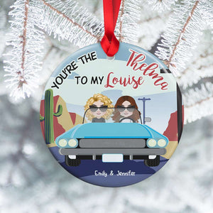 Gift For Bestie, Personalized Ceramic Ornament, Best Friends Ornament, Christmas Gift 02NAHN290823HH - Ornament - GoDuckee