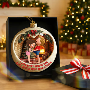 Curious Couple Acrylic Ornament - Personalized Gifts For Couple 04qhqn041125 - Ornament - GoDuckee