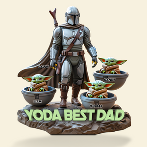 Personalized Gifts For Dad Plaque, Best Dad In The Galaxy 03qhpu090325 - Shaped Plaques - GoDuckee