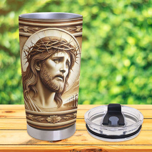 Personalized Gifts For Christian Tumbler Jesus Tumbler 042XQMH160125 - Tumbler Cup - GoDuckee