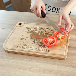 Personalized Gifts For Witch Kitchen, Funny Witch Cutting Board 01QHMH1308274 - Boards - GoDuckee