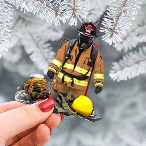 Personalized Gifts For Firefighter Christmas Ornament 01ohtn211124 - Ornament - GoDuckee