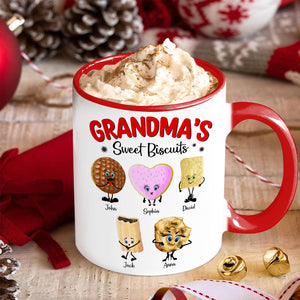 Personalized Christmas Gifts For Grandma Coffee Mug 01hutn051024 Grandma's Sweet Biscuits - Coffee Mug - GoDuckee