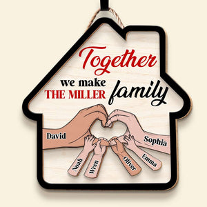 Personalized Gifts For Mom Wood Sign Together We Make Family - Wood Signs - GoDuckee