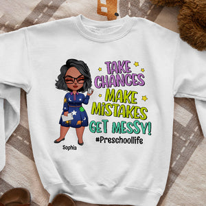 Take Chances Make Mistakes Get Messy Personalized Shirt 05HUTN0208023HH - Shirts - GoDuckee