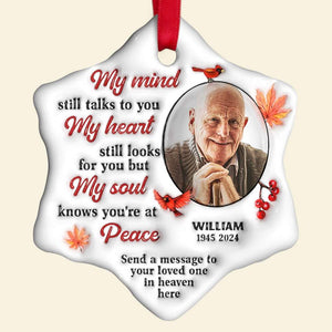 Custom Photo Gifts For Heaven Christmas Ornament 01ACDT191024 - Ornament - GoDuckee