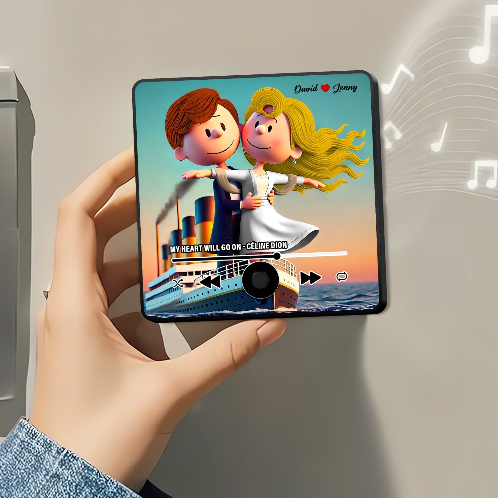 Custom Music Fridge Magnet Gifts For Couple 03tgtn181224 - Fridge Magnet - GoDuckee