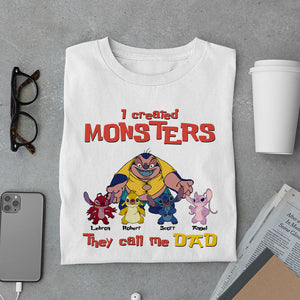 I Created Monsters They Call Me Dad, Personalized Shirt 05DNPO300523 - Shirts - GoDuckee