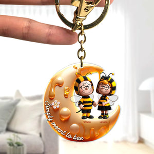 Personalized Gifts For Bee Couple Keychain, Simply Meant To Be 01TGQN201224 - Keychains - GoDuckee