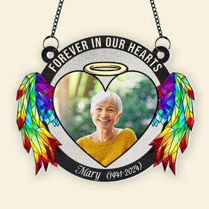 Custom Photo Memorial Gifts Suncatcher Ornament 03hutn020824 - Ornament - GoDuckee