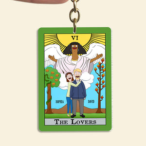 Personalized Gifts For Couple Keychain 04totn301224hg The Lovers - Keychains - GoDuckee