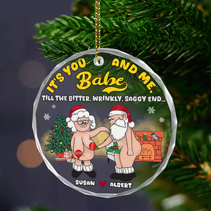 Personalized Gifts For Couple Christmas 10acpu290724 You And Me - Ornament - GoDuckee