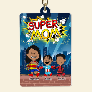 Personalized Gifts For Mom Keychain 03topu200325pa Super Mom - Keychains - GoDuckee