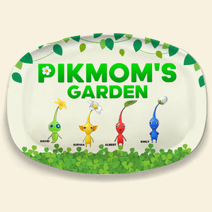 Personalized Gifts For Mom Plate Mom's Garden 02ohqn040324 - Plates - GoDuckee