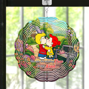 Personalized Gifts For Couple 3D Wind Spinner Missing Piece 01XQQN191224HG - Ornament - GoDuckee