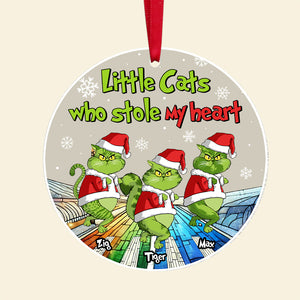 Personalized Gifts For Cat Lovers Christmas Ornament 05tgtn230924 Little Cats Who Stole My Heart - Ornament - GoDuckee