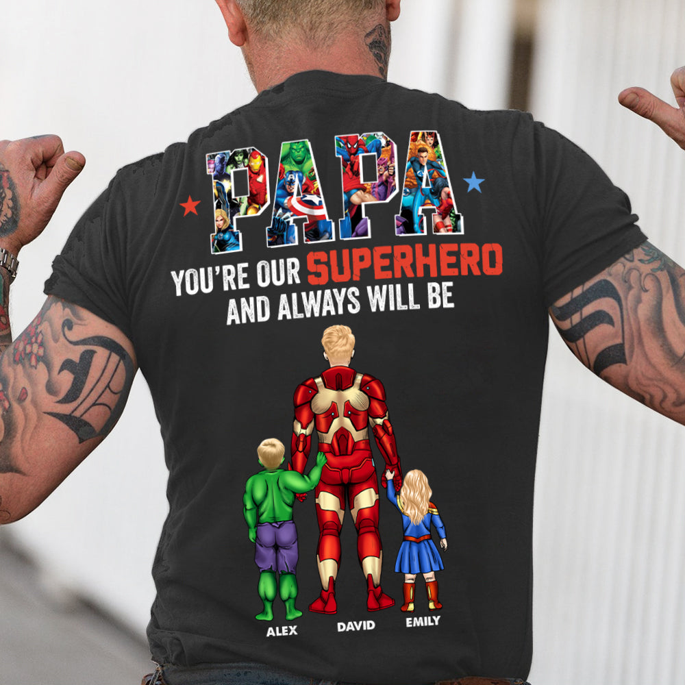 Gift For Father's Day Personalized Family Dad Papa Shirt 062NAHN040523TM - Shirts - GoDuckee