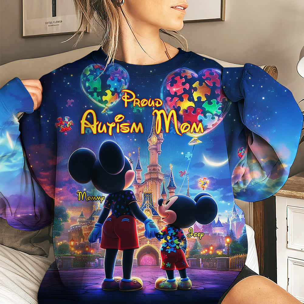 Personalized Gifts For Autism Mom 3D Shirt, Dreamy Landscapes In Magical World 03TGLU100325 - AOP Products - GoDuckee