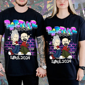 Personalized Gifts For Couples Shirt Partner In Crime Y2K Style 02XQLU030125HG - Shirts - GoDuckee