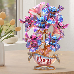 Mama Of Blue Aliens Acrylic Plaque - Personalized Gifts For Mother 01TGQN240425 - Shaped Plaques - GoDuckee