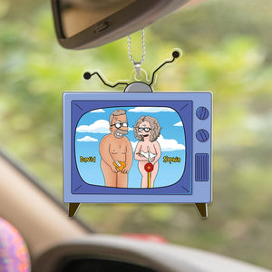 Personalized Gifts For Naughty Couple Car Ornament 02kaqn310724hg - Ornament - GoDuckee