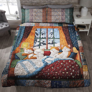 Christmas Gifts For Cat Lovers Quilt Bed Set 02qnqn311024 - Blanket - GoDuckee