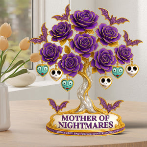 Mom Flowers Acrylic Plaque - Personalized Gifts For Mom 03ohqn240425 - Shaped Plaques - GoDuckee