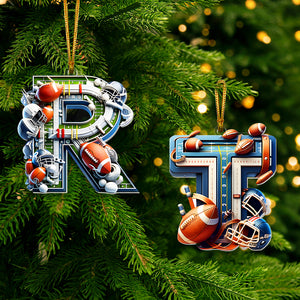 Custom Alphabet Letter Gifts For Sport Lover Christmas Ornament 01XQMH171024 - Ornament - GoDuckee