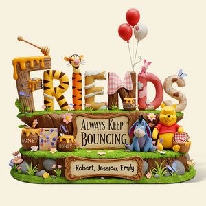 Cartoon Friends Acrylic Plaque - Personalized Gifts For Friends 02OHPU040625 - Shaped Plaques - GoDuckee