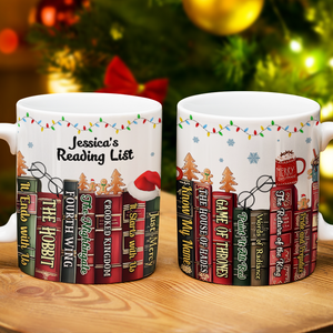 Personalized Gifts For Book Lover Christmas Coffee Mug 03HUPU221124 - Coffee Mug - GoDuckee