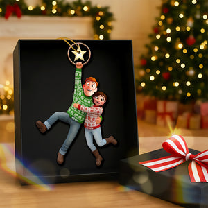Fun Hanging Couple Ornament - Personalized Gifts For Couple 02qhqn031025 - Ornament - GoDuckee