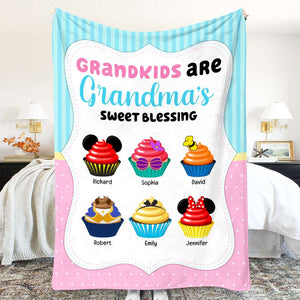 Grandma's Sweet Blessing 02kaqn291123paqn Personalized Blanket - Blanket - GoDuckee