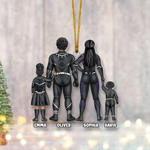 Personalized Gift For Family Christmas Ornament Hero Family 02HUMH231124PA - Ornament - GoDuckee