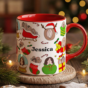 Merry Mischief Accent Mug - Personalized Gifts For Her 03LALU271025 - Coffee Mug - GoDuckee