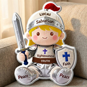 Personalized Gifts For Christian Knights Shaped Pillow 01natn311225 - Pillow - GoDuckee