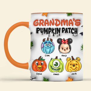 Personalized Gifts For Grandma Accent Mug Pumpkin Patch 02XQPU070824 - Coffee Mug - GoDuckee