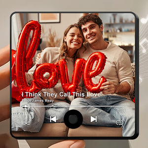 Custom Music & Photo Fridge Magnet Gifts For Couples Valentine 04PGQN071224 - Fridge Magnet - GoDuckee