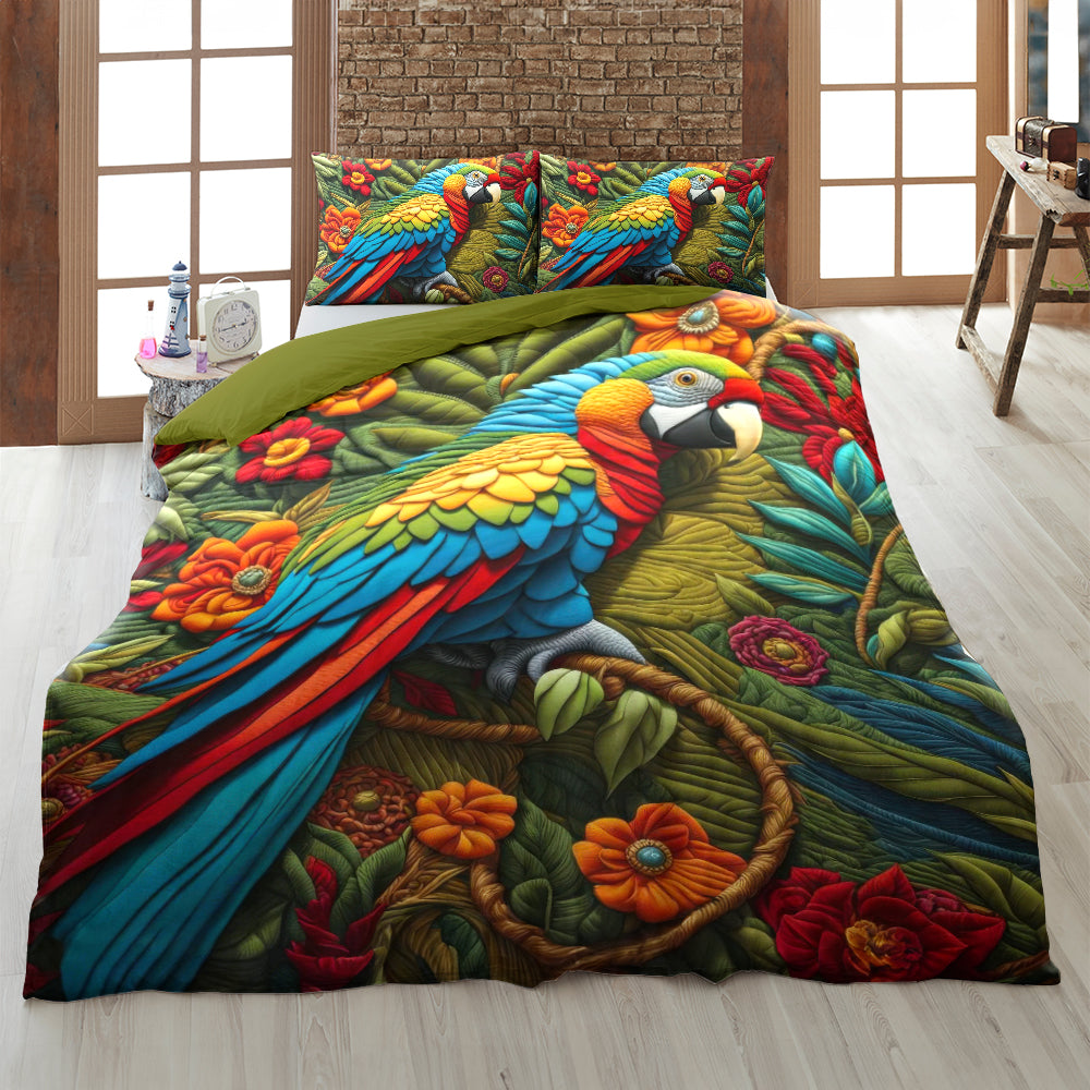 Gifts For Parrot Lovers Quilt Bed Set 06HULU220125 - Blanket - GoDuckee