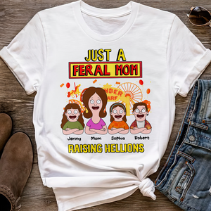 Personalized Gifts For Mom Shirt 02kapu080325hg Just A Feral Mom - Shirts - GoDuckee