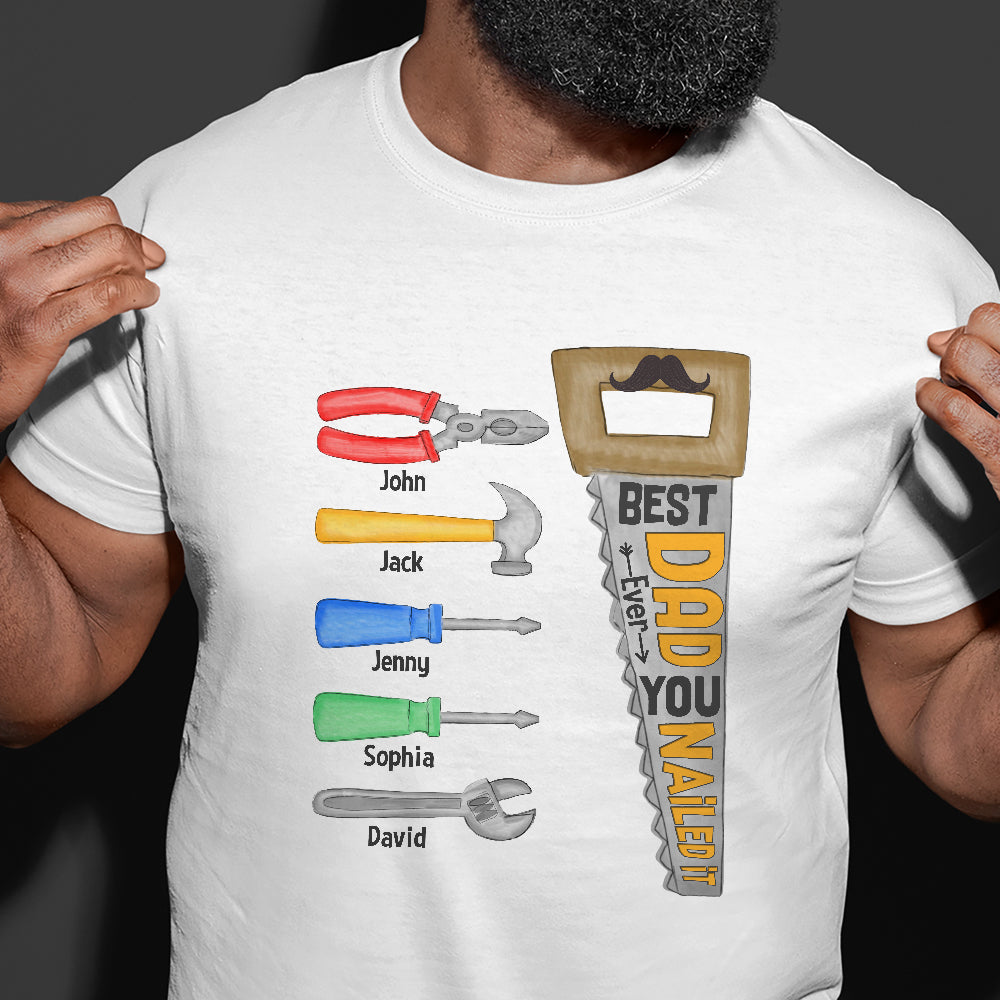 Best Dad Ever 02qhtn190423-tt Personalized Shirt - Shirts - GoDuckee