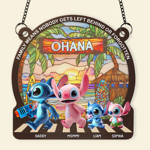 Family Window Hanging Suncatcher Ornament Personalized Gifts For Family 02tgpu230525 - Ornament - GoDuckee