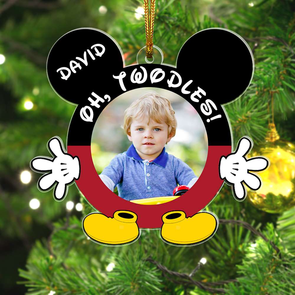 Cute Kid Custom Photo Custom Age Ornament, Gift For Grandchildren 02QHQN171123 - Ornament - GoDuckee
