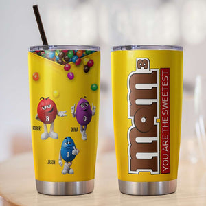 Personalized Gifts For Mom Tumbler Mom You're The Sweetest 02TODT310124 - Tumbler Cups - GoDuckee