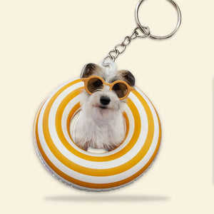 Gift For Pet Lover, Personalized Keychain, Pet Lover Float Keychain, Summer Gift - Keychains - GoDuckee